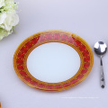 Tempered Glass Oval Platter Serving Tray and Glass Decorative Plate.